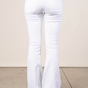 Elegant White Flare Jeans for Women